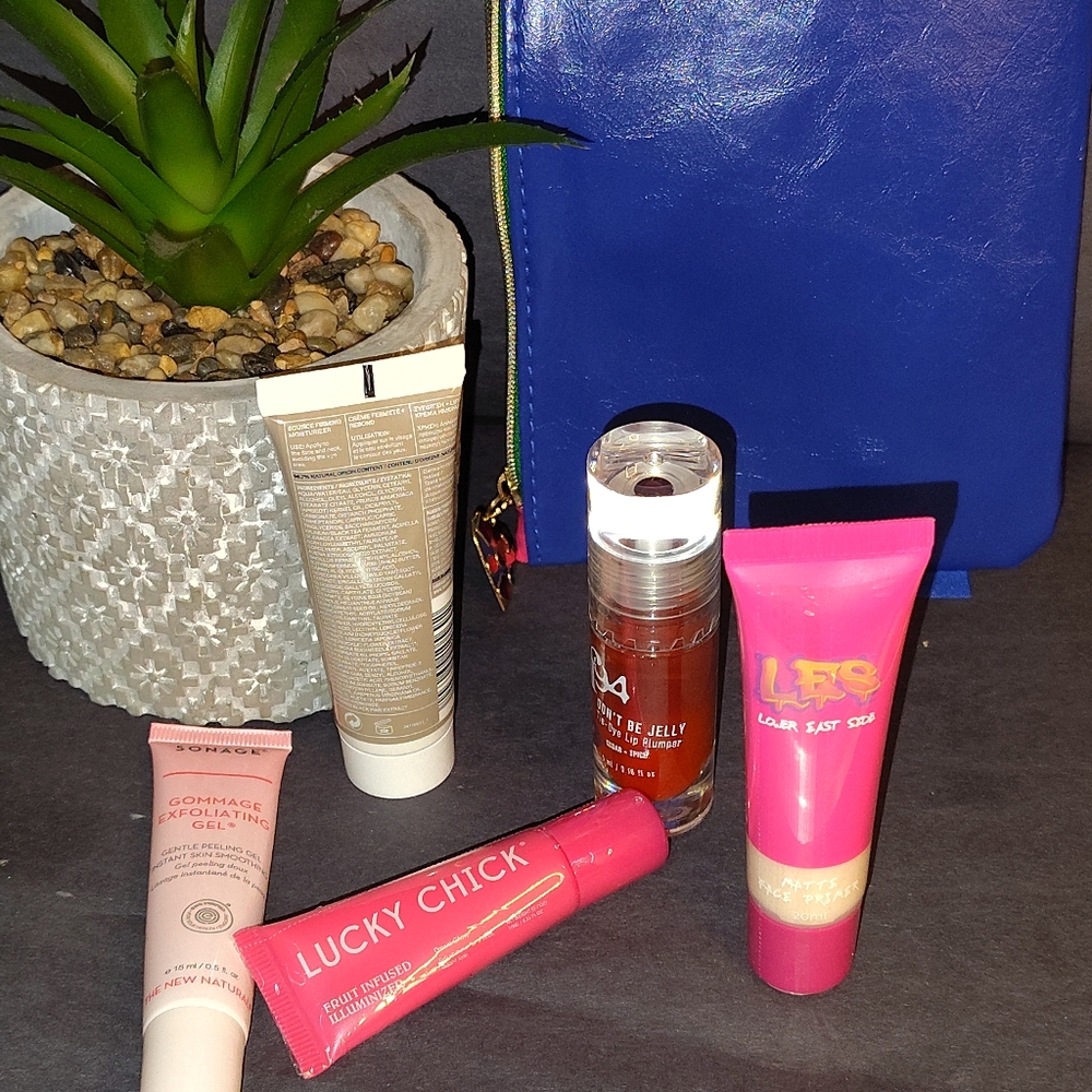 Ulta Beauty Skincare and Makeup Set with Pink and Blue Accents